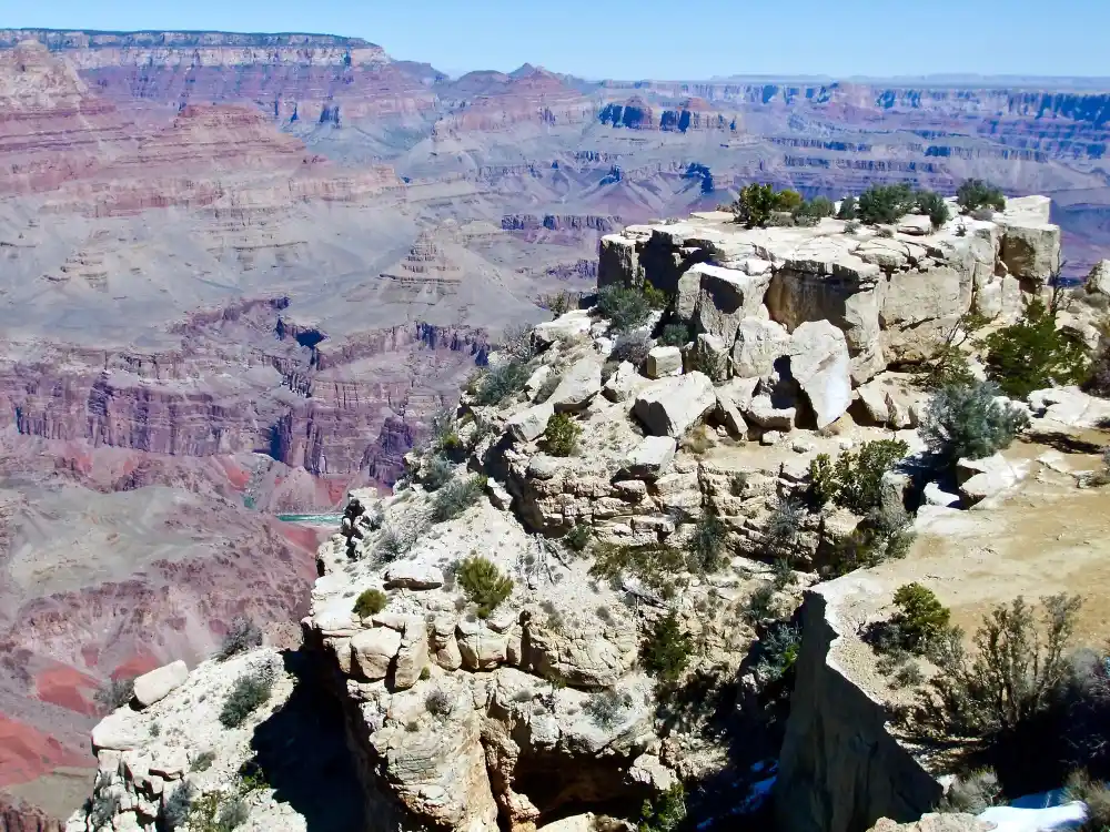 Vue panoramique depuis Grandview Point au Grand Canyon